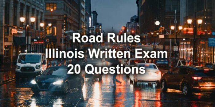 Illinois permit practice test way road left signs question sign turn arrows ahead street where only