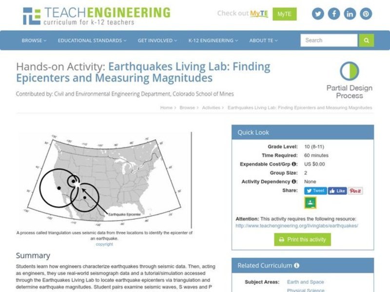 Finding epicenters lab answer key