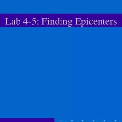 Finding epicenters lab answer key