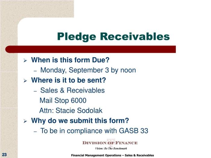 A company pledges its receivables so it can: