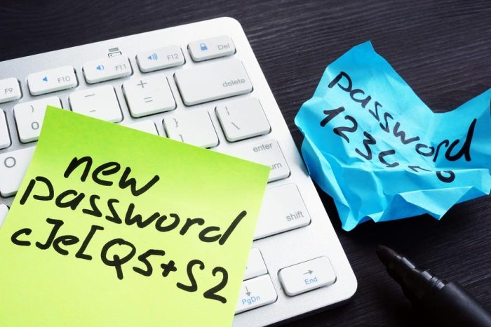 Passwords explaining advice